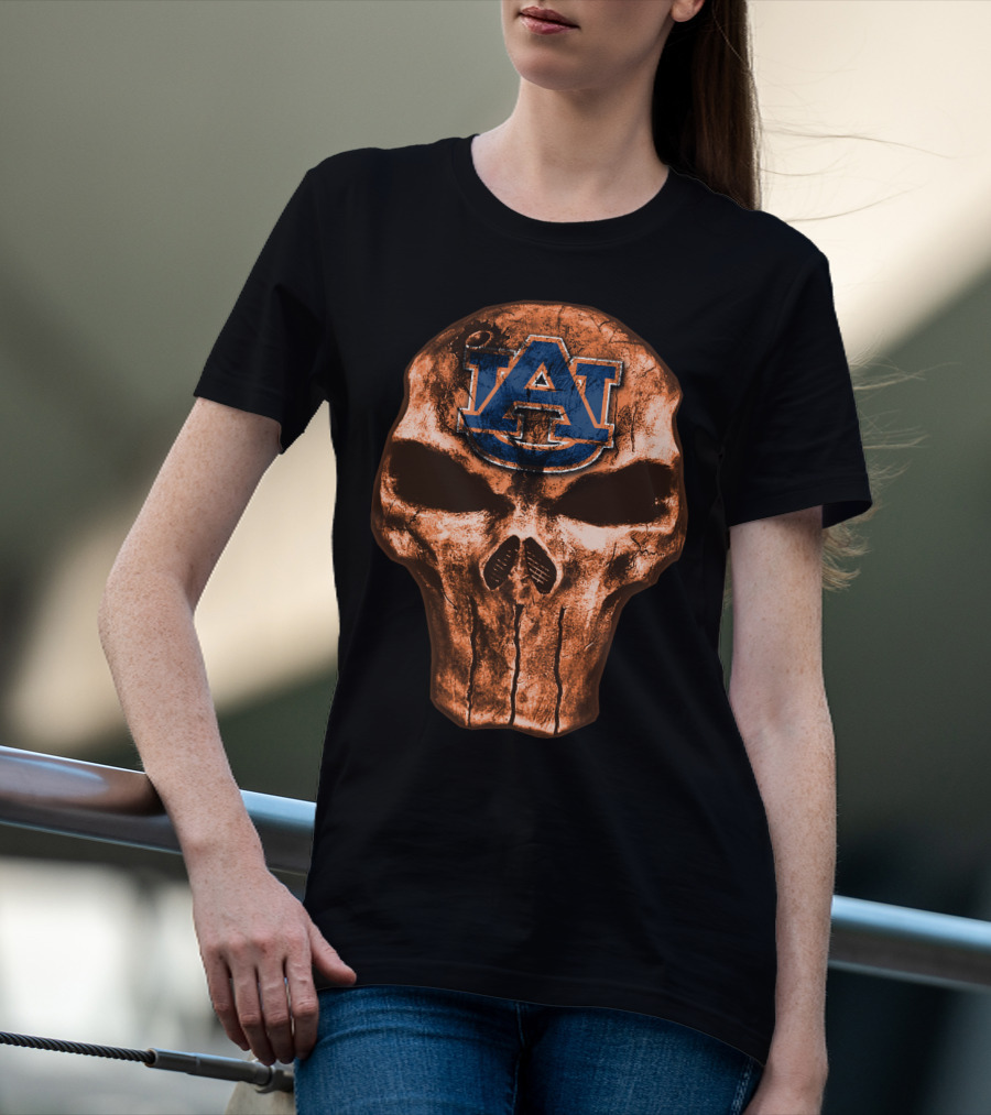 Skull Au Auburn Tigers T-Shirt