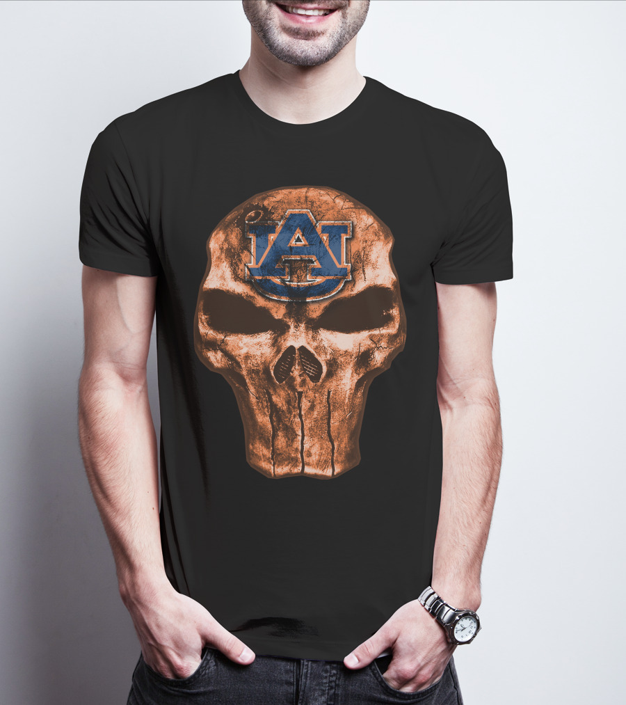 Skull Au Auburn Tigers T-Shirt