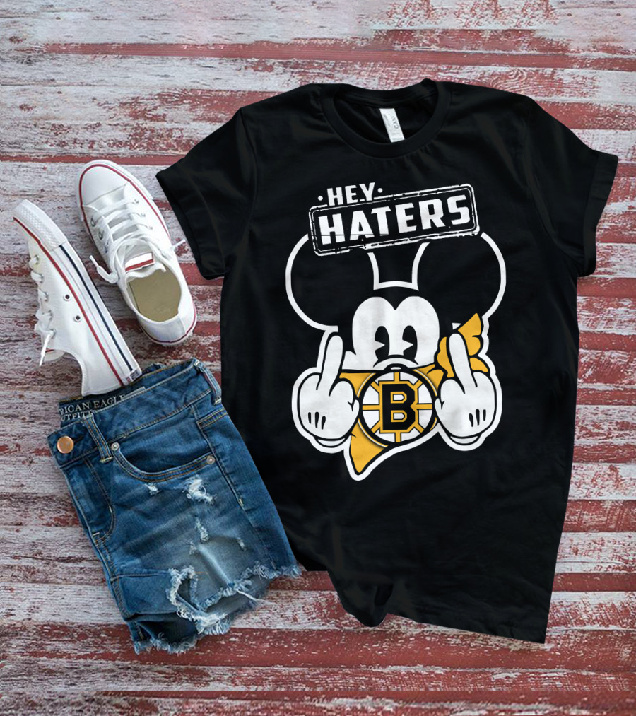 Hey Haters Mick Boston Bruins T-Shirt
