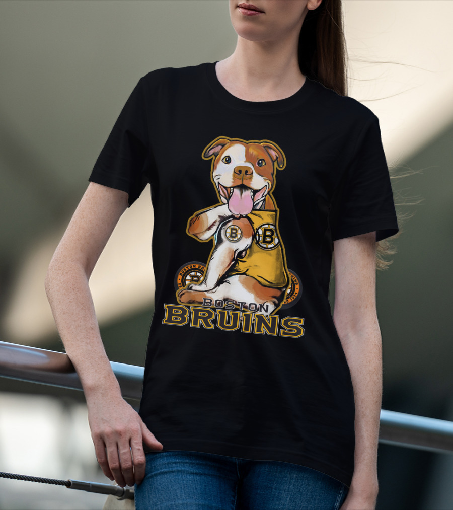 Boston Bruins Pittbull Hockey Fan T-Shirt