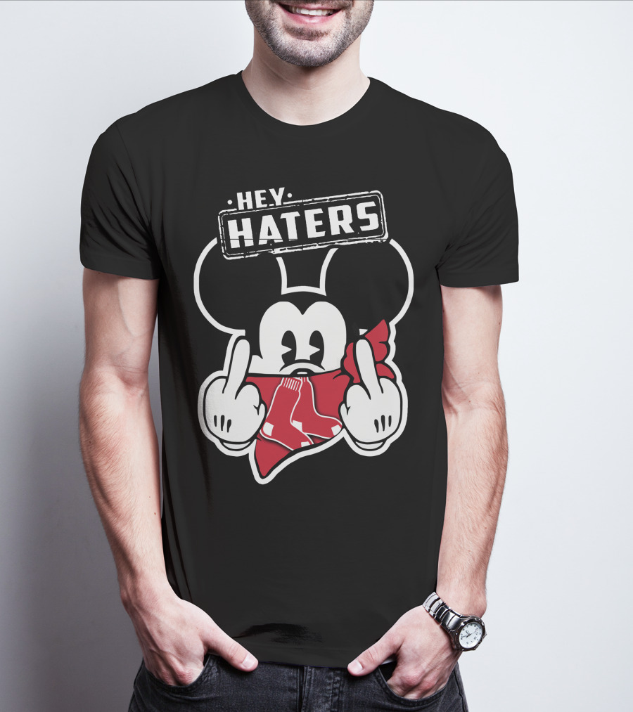 HEY HATERS Mickey Boston Red Sox T-Shirt