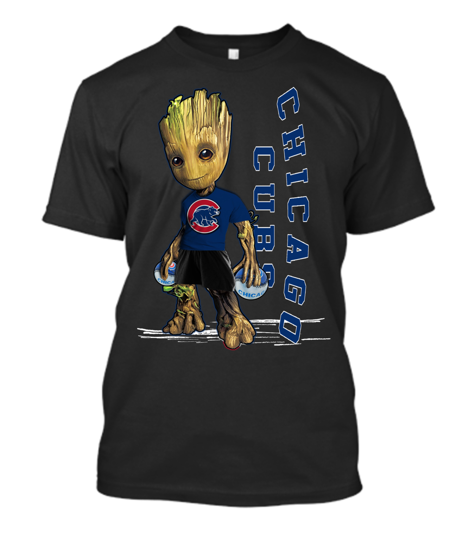 Groot Chicago Cubs Baseball Team Fan T-Shirt