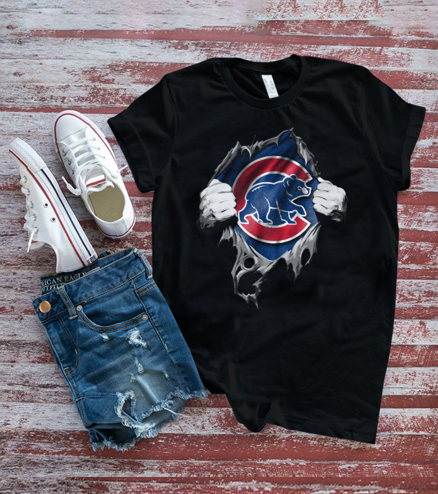 Chicago Cubs Ripped Through T-Shirt
