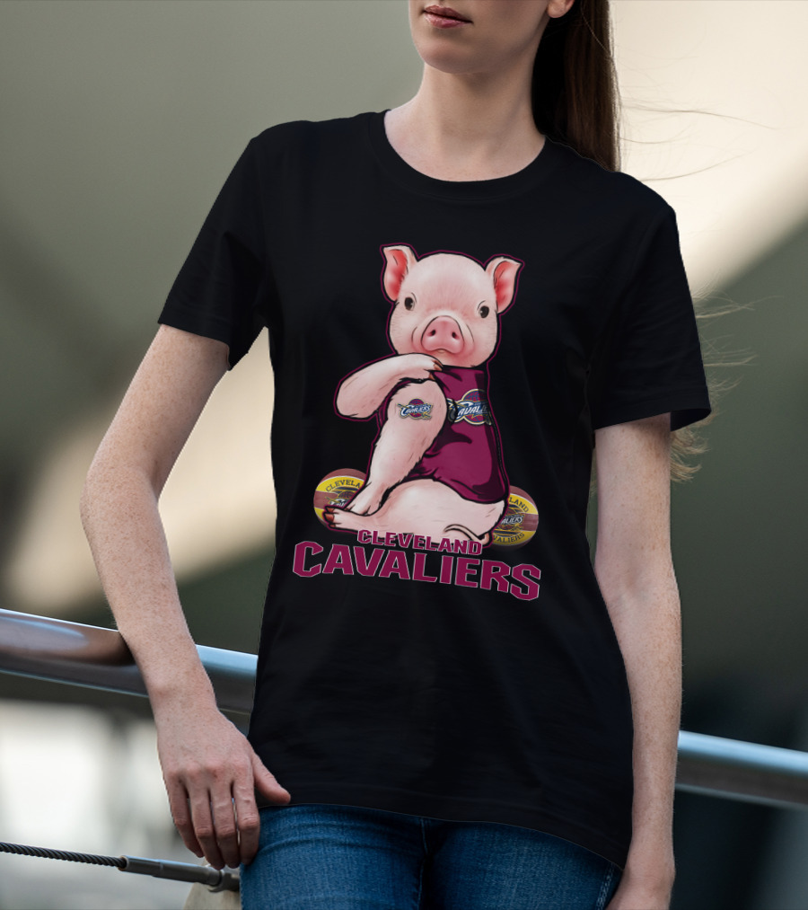 Cleveland Cavaliers Pig Mascot T-Shirt