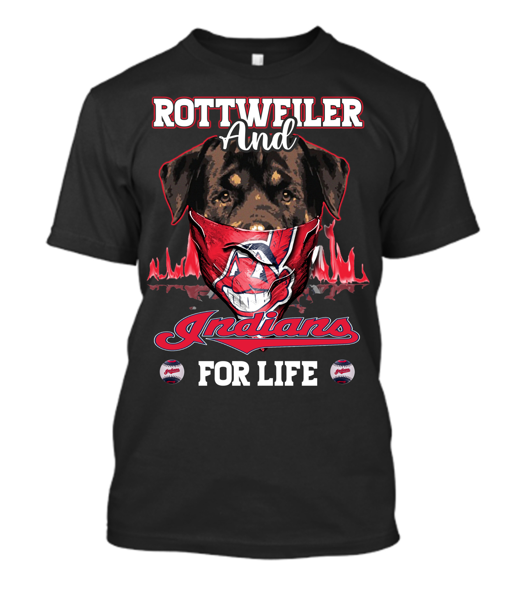 Rottweiler And Indians For Life T-Shirt