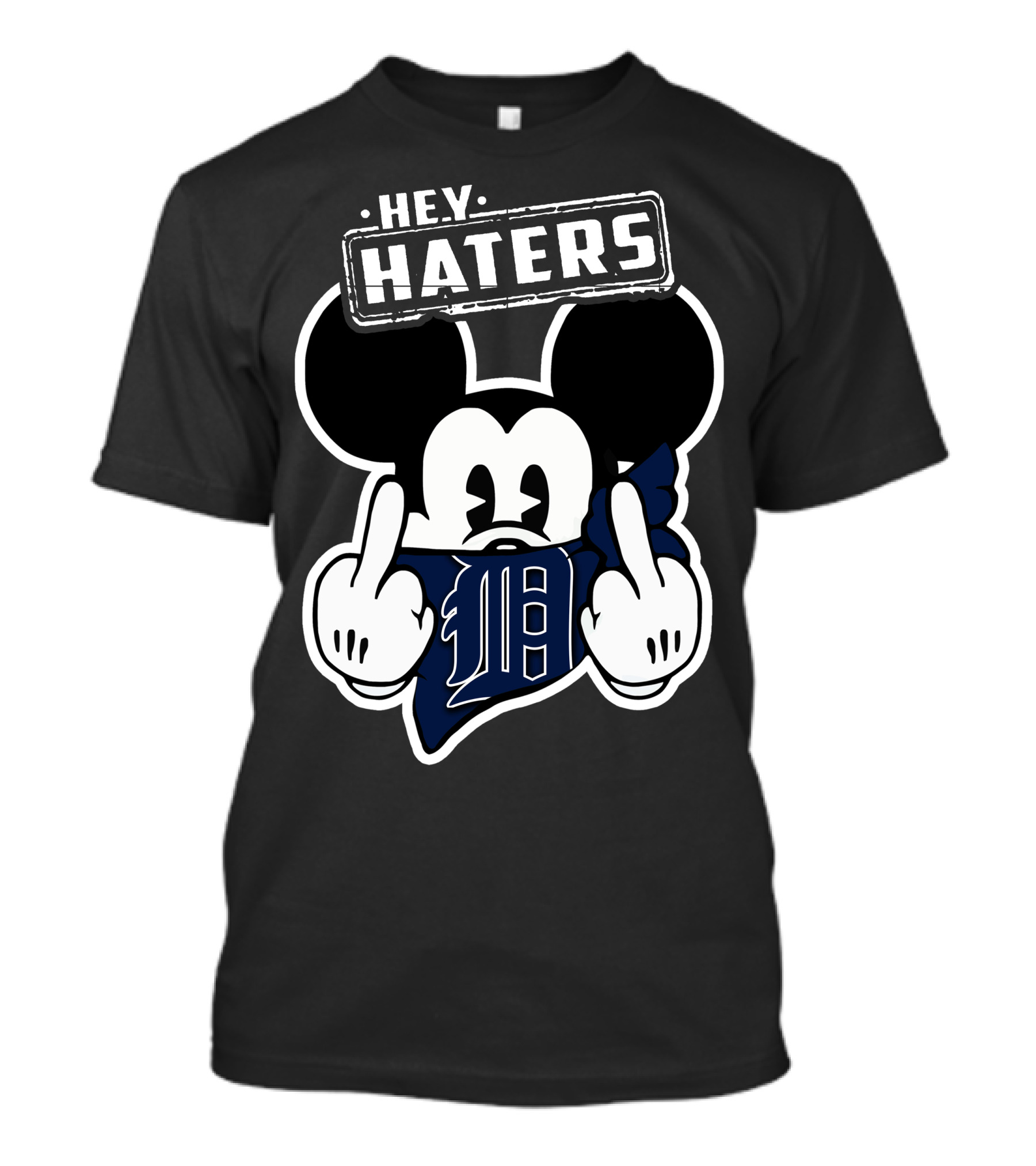 Hey Haters Mickey Mouse Detroit Tigers T-Shirt