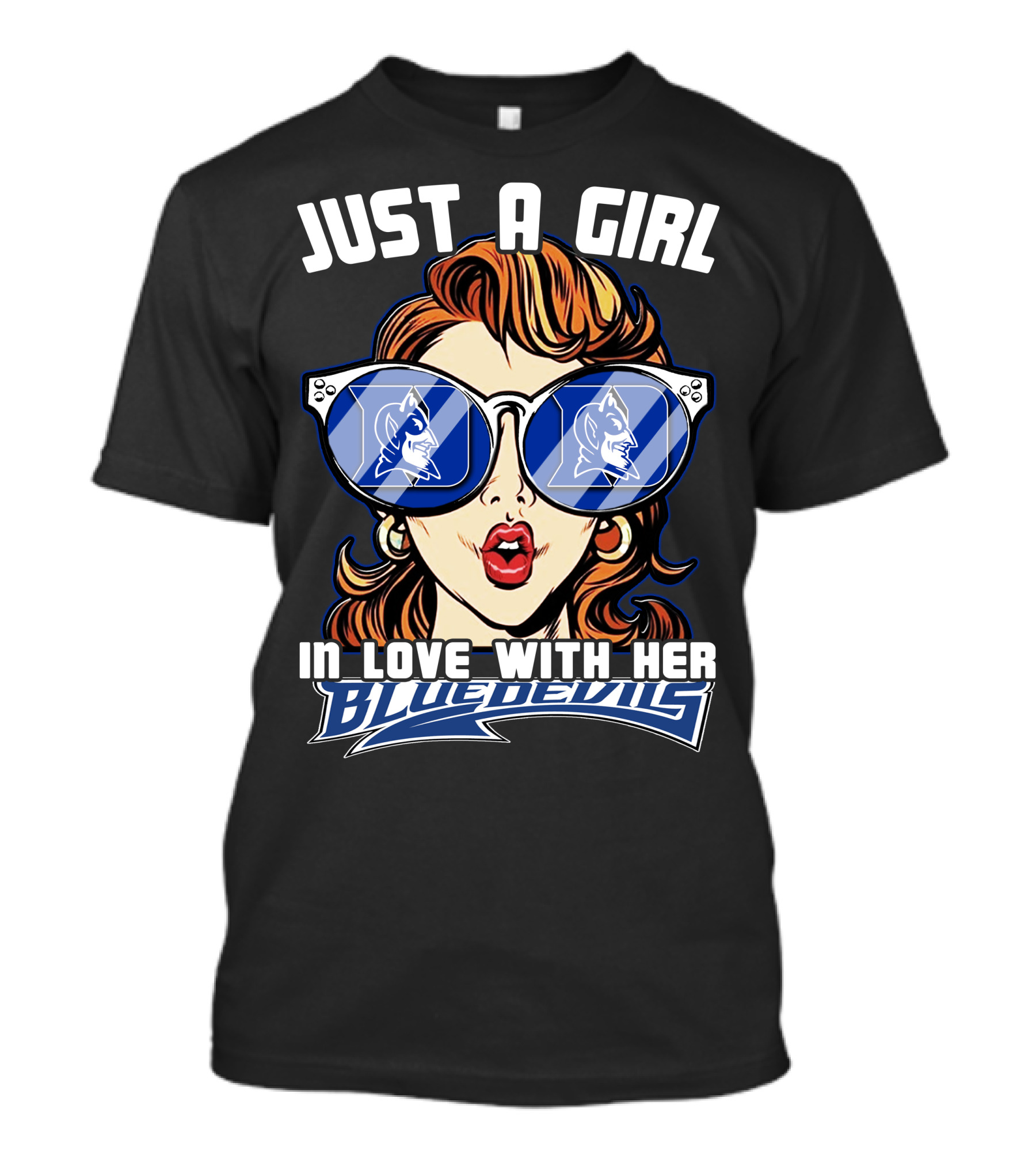 Just A Girl In Love With Her Duke Blue Devils Fan Artwork T-Shirt
