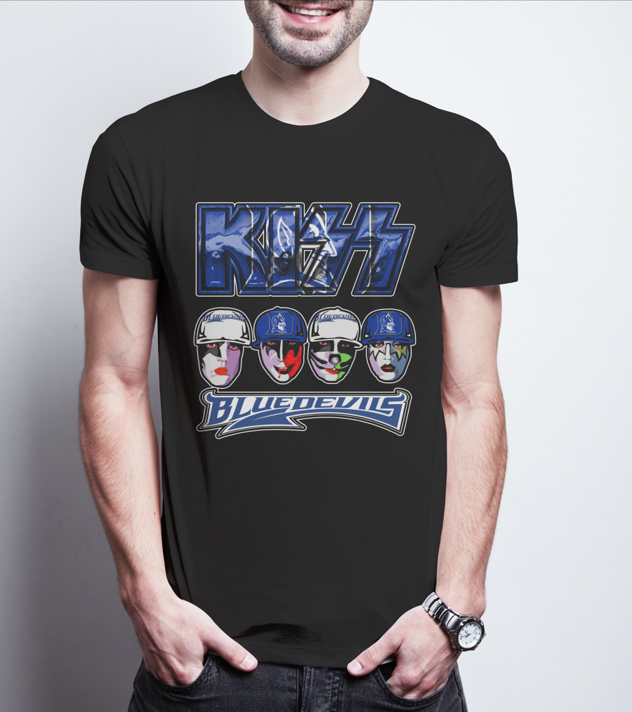 KISS Duke Blue Devils Face Paint T-Shirt