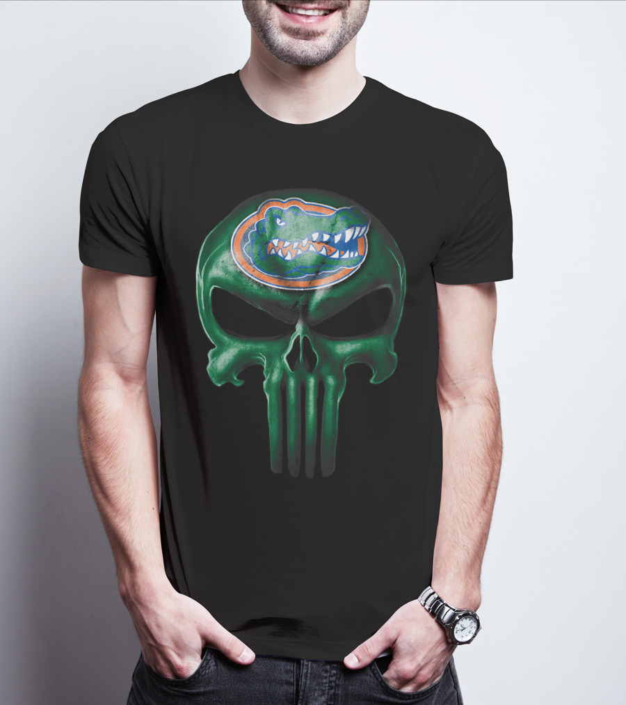 Florida Gators Skull Logo Hybrid T-Shirt