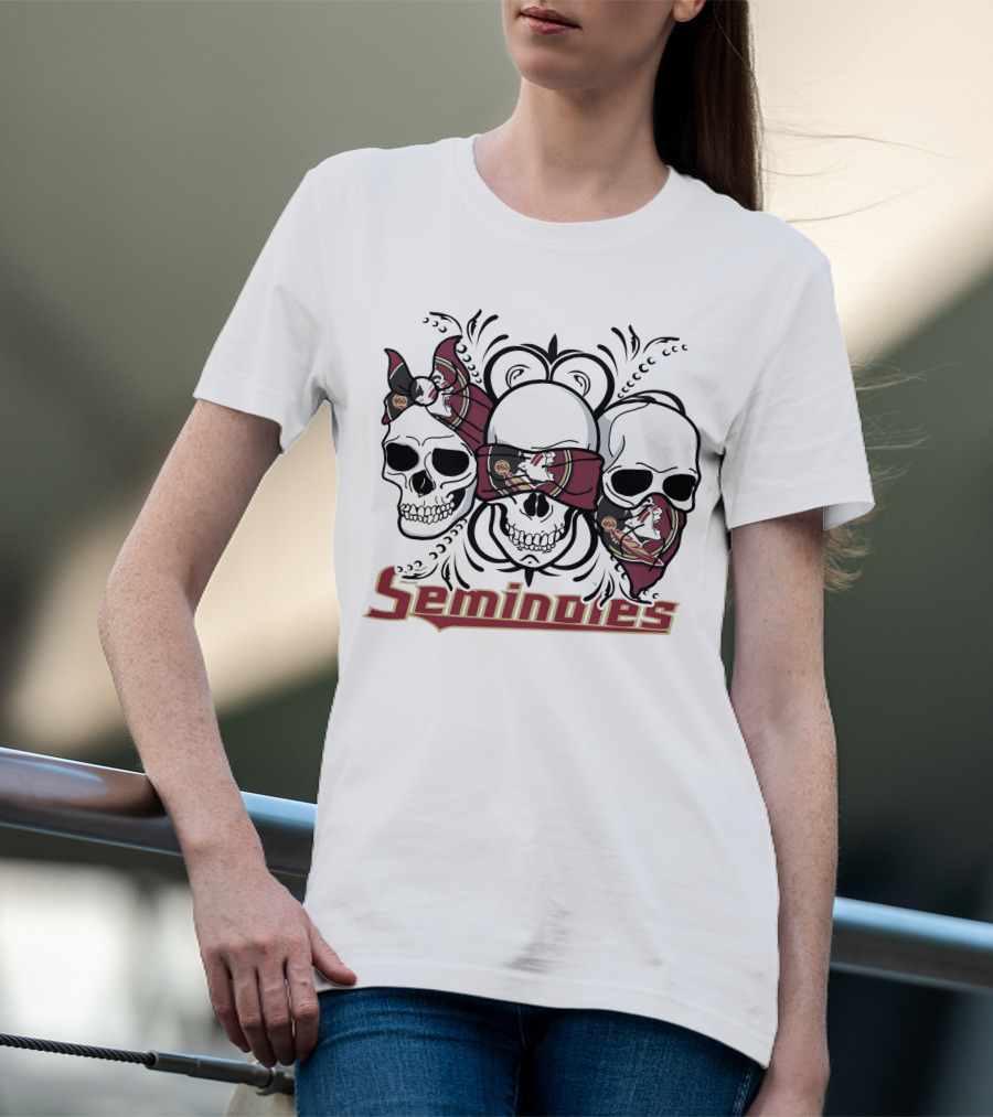 Seminoles 3 Skull Florida State T-Shirt