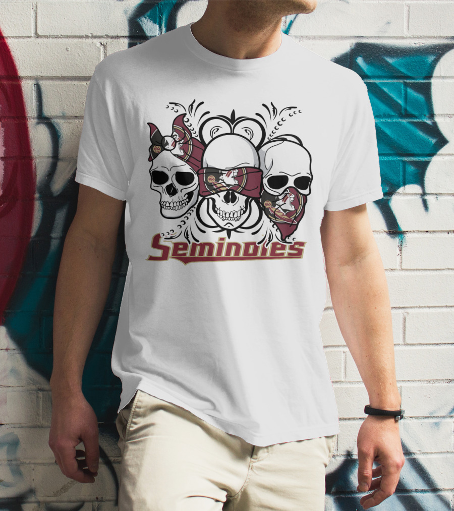 Seminoles 3 Skull Florida State T-Shirt