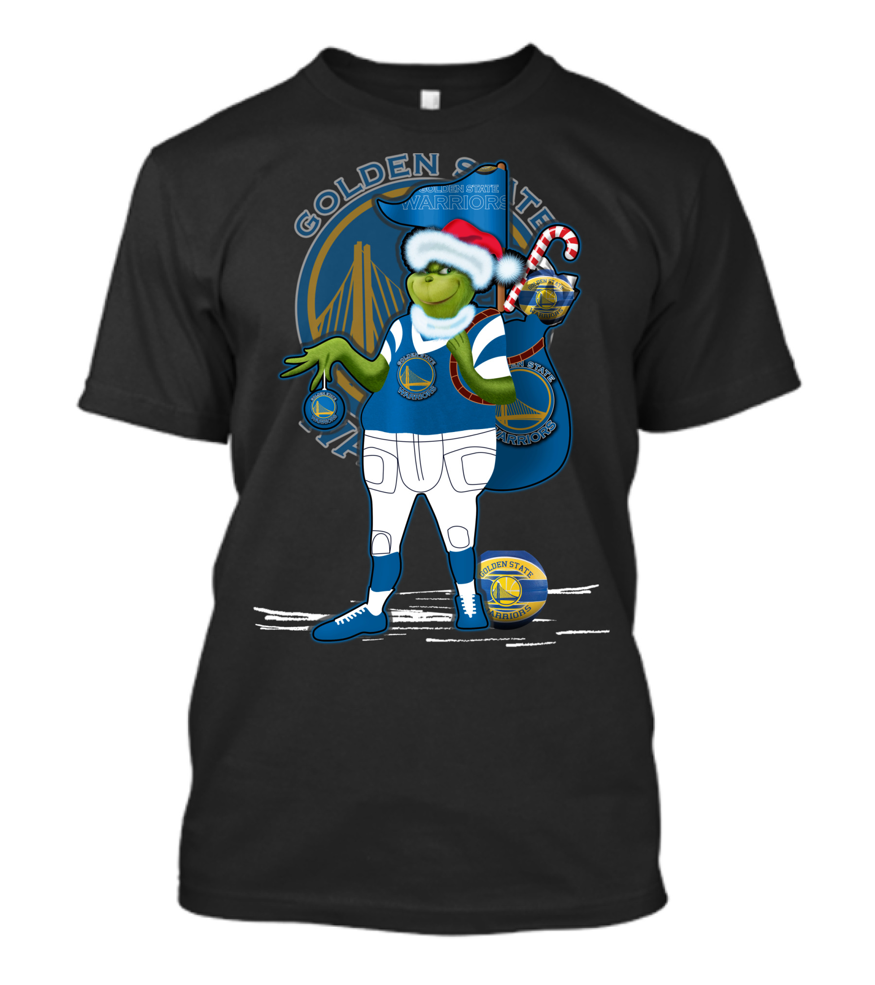 Grinchxmas Golden State Warriors Holiday Character Collaboration T-Shirt