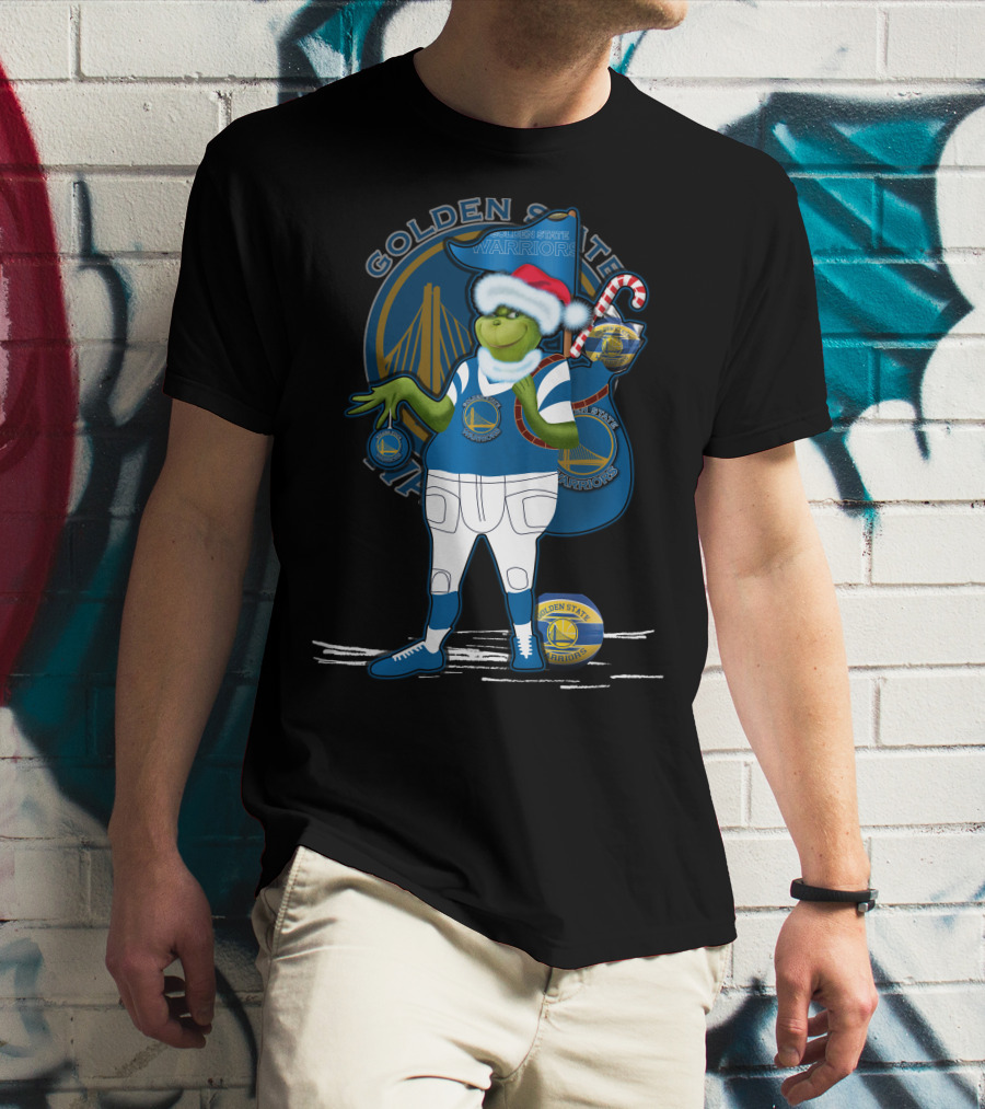 Grinchxmas Golden State Warriors Holiday Character Collaboration T-Shirt