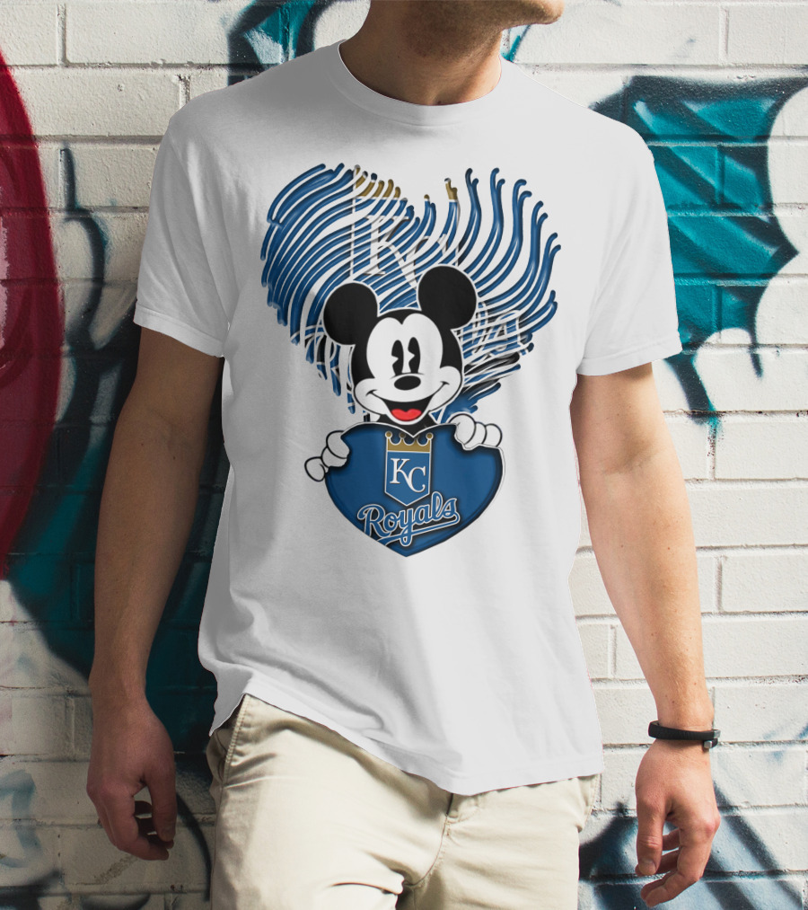 KC Royals Mickey Baseball T-Shirt