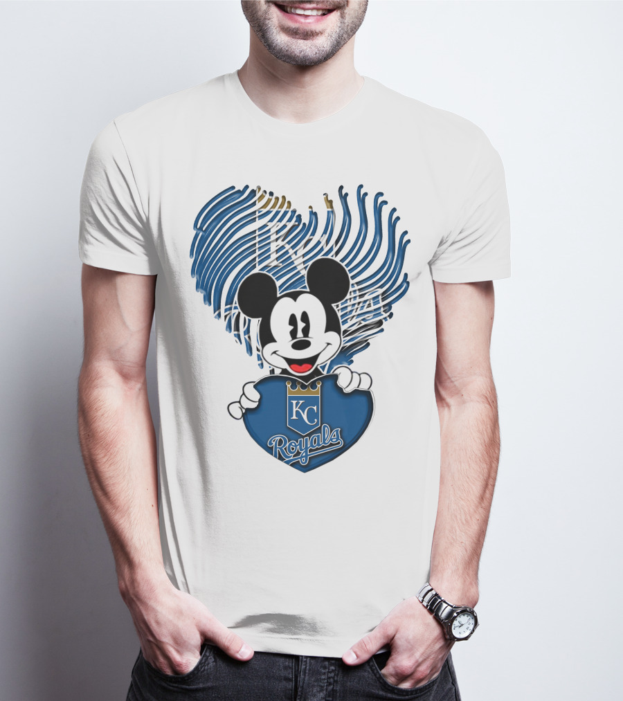 KC Royals Mickey Baseball T-Shirt