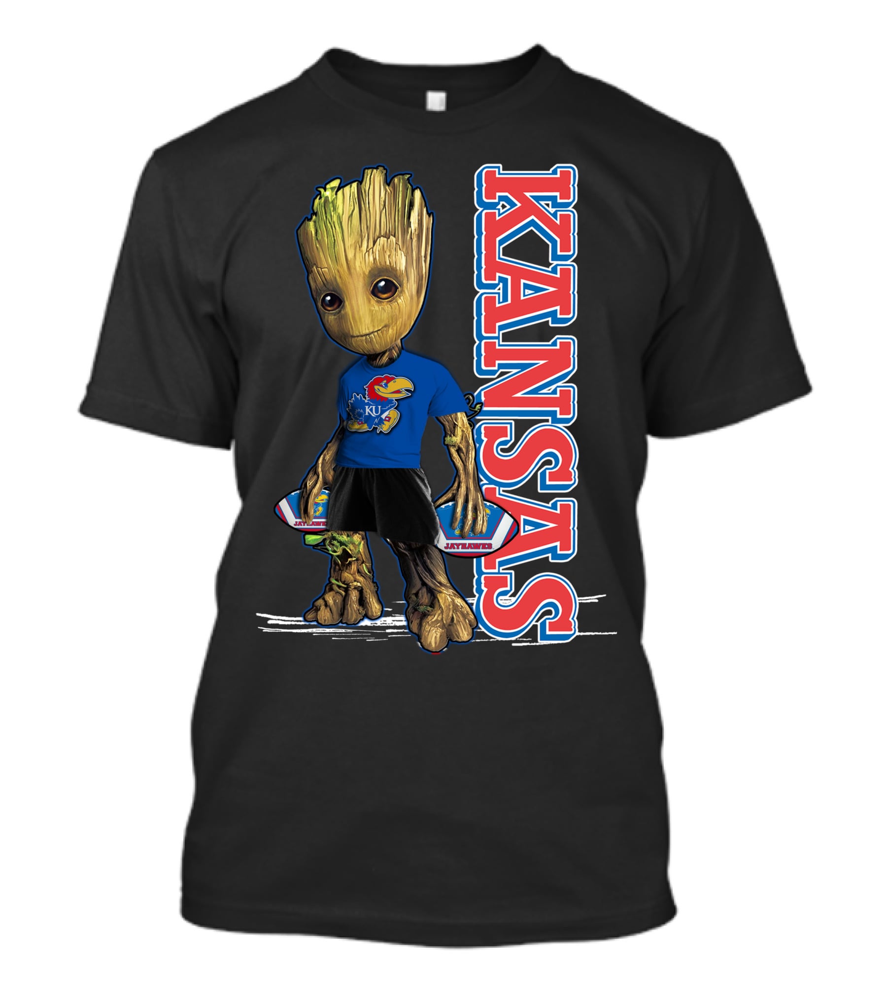 Groot Kansas Jayhawks KU Jayhawk Fan T-Shirt