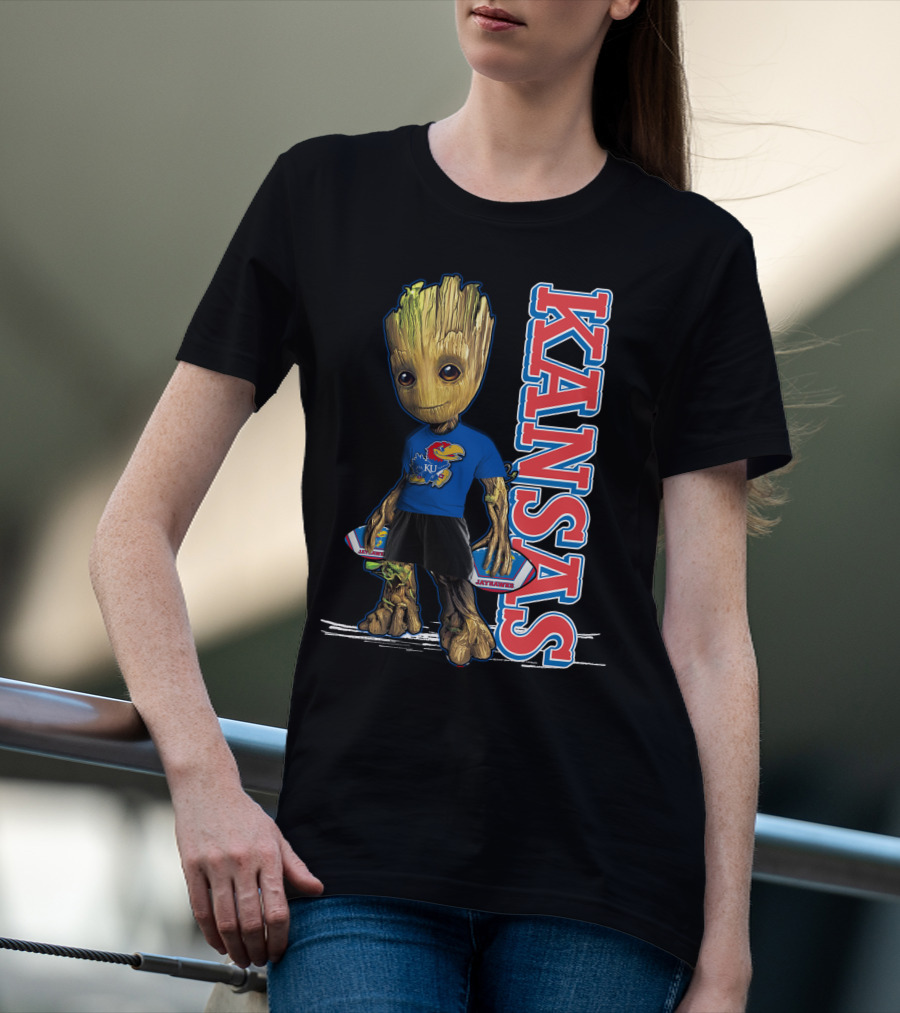 Groot Kansas Jayhawks KU Jayhawk Fan T-Shirt
