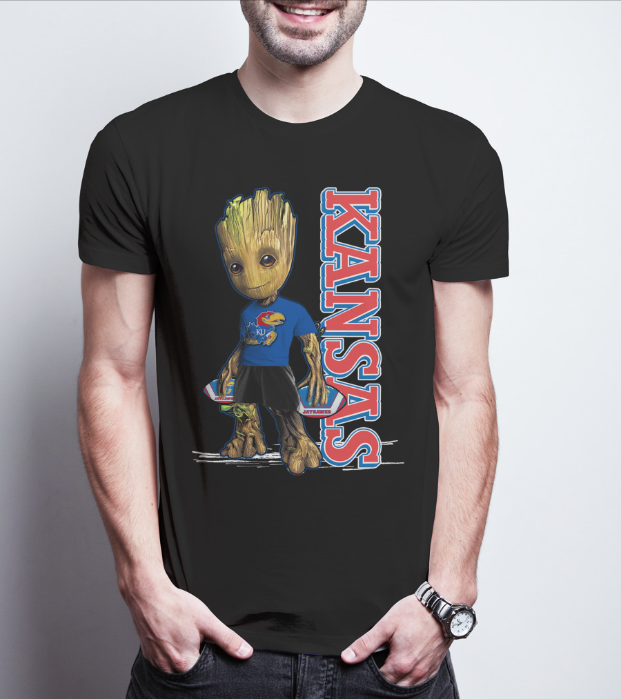 Groot Kansas Jayhawks KU Jayhawk Fan T-Shirt