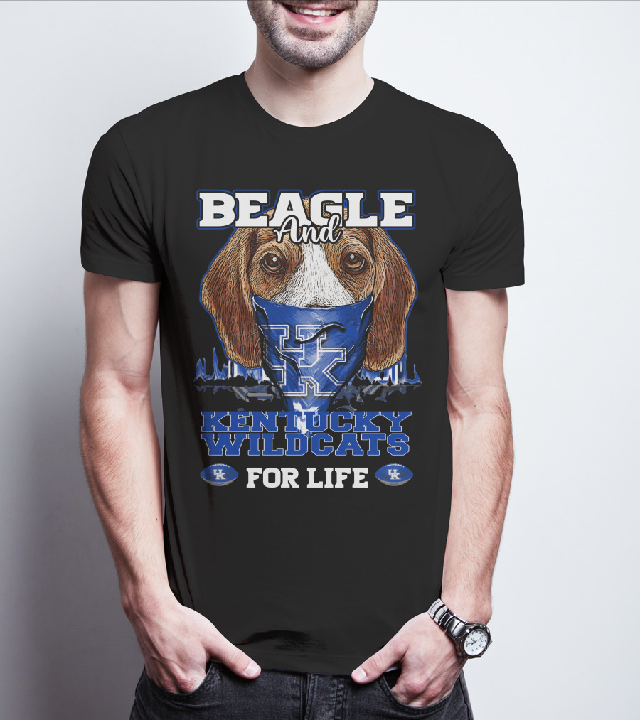 Beagle And Kentucky Wildcats For Life T-Shirt