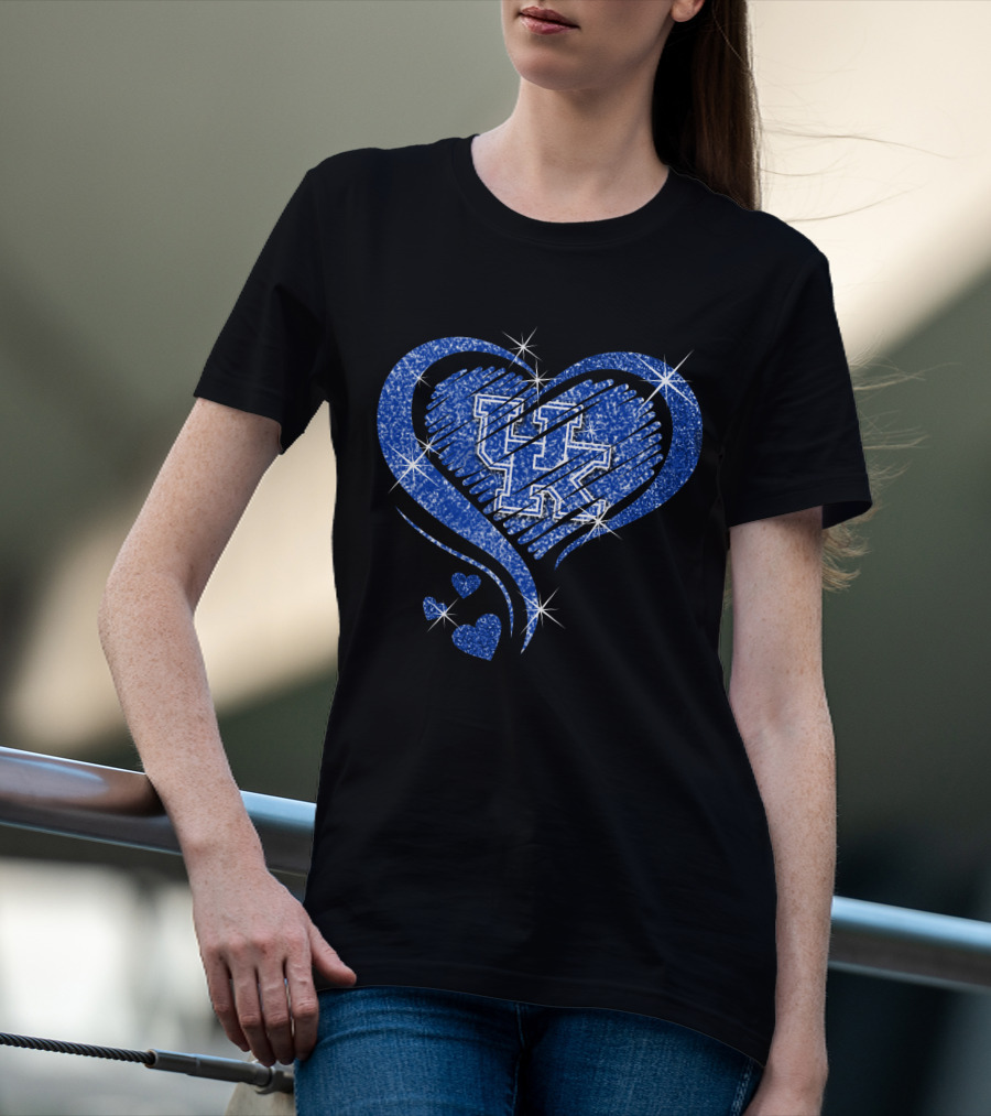 Heart Sparkle UK Kentucky Wildcats T-Shirt