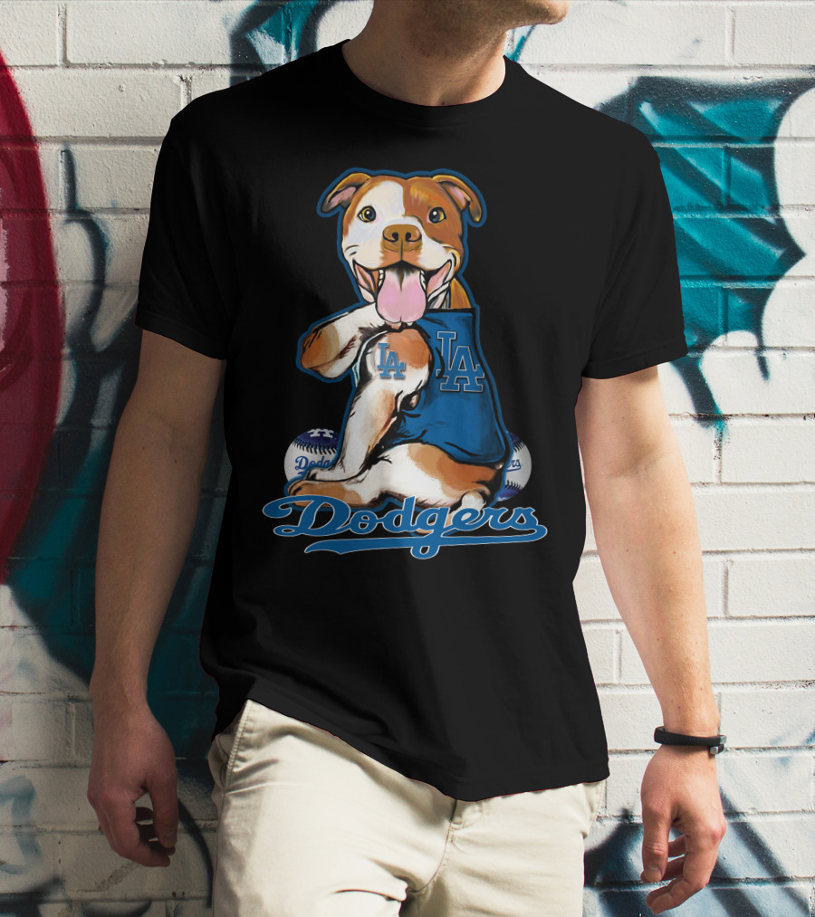 Pittbull LA Dodgers Baseball T-Shirt