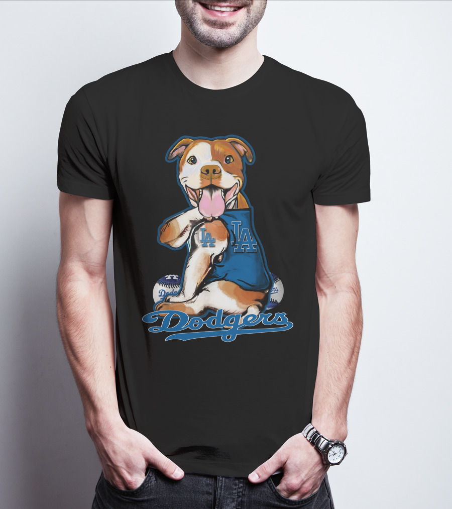 Pittbull LA Dodgers Baseball T-Shirt