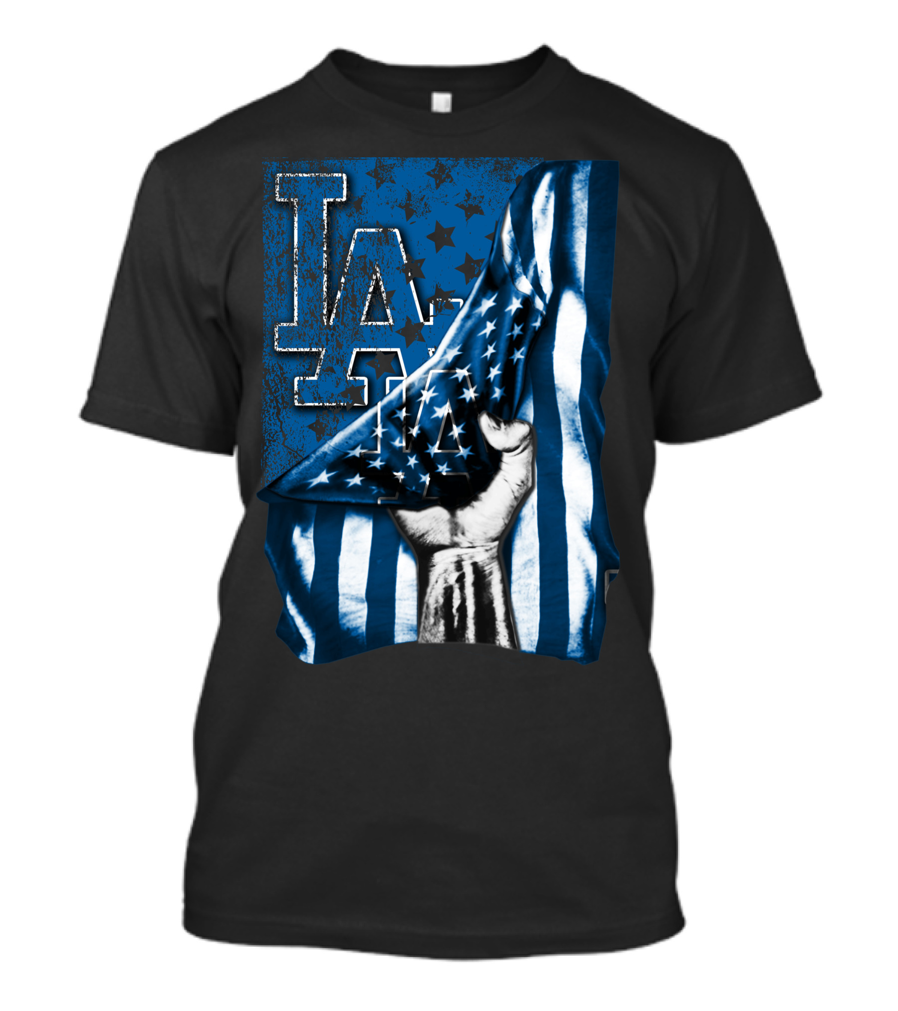 LA Dodgers American Flag T-Shirt