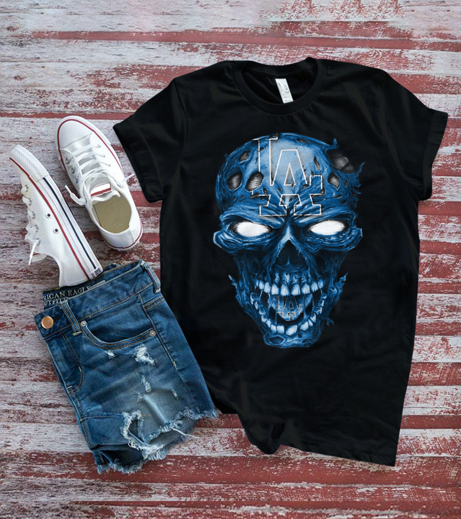 Los Angeles Dodgers Skull T-Shirt