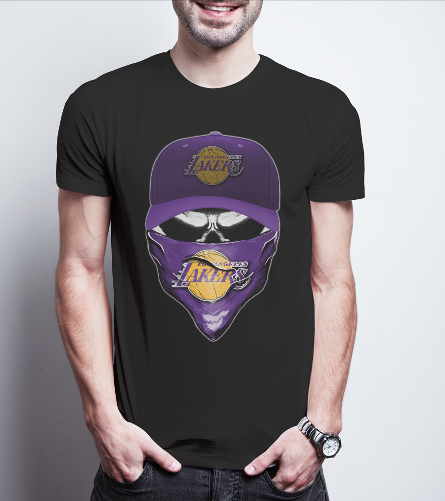 Los Angeles Lakers Skull Cap Bandana T-Shirt