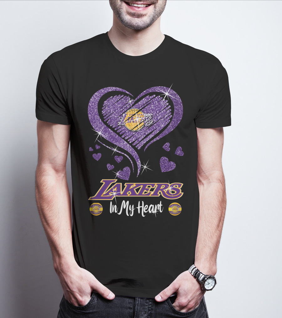 Lakers In My Heart Los Angeles Lakers T-Shirt