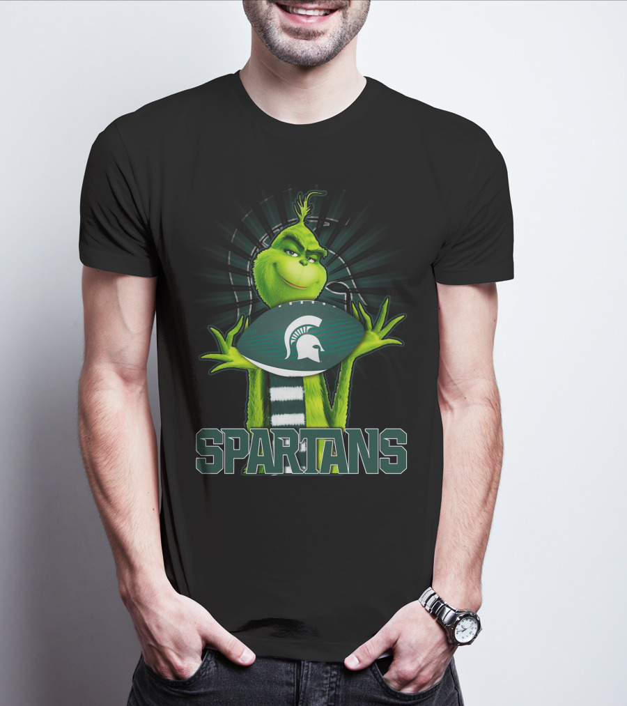 Grinch Spartans Football Michigan State T-Shirt