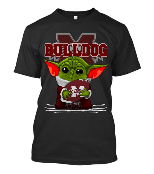 Bulldog Yoda Mississippi State Football T-Shirt
