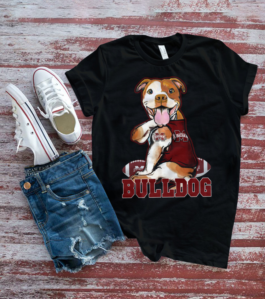 Pittbull Mississippi State Bulldog Football T-Shirt