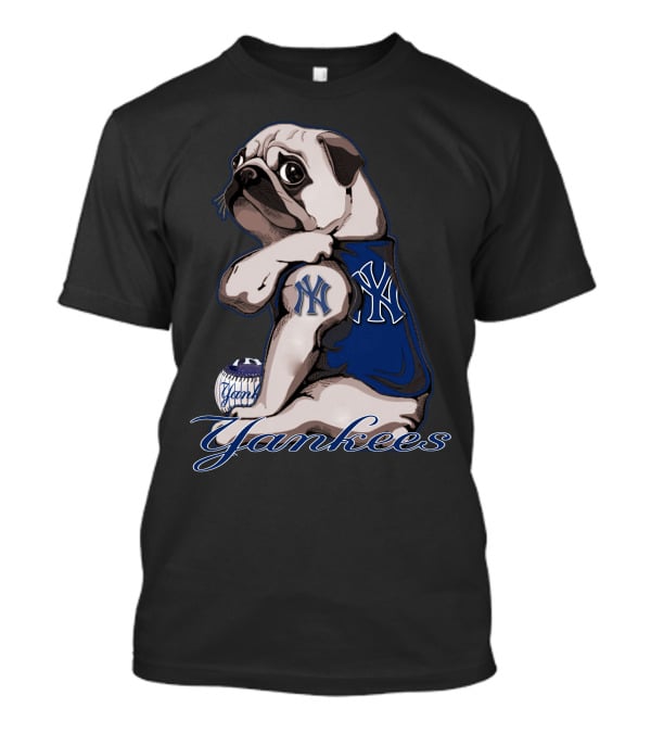 Pug Yankees Baseball T-Shirt