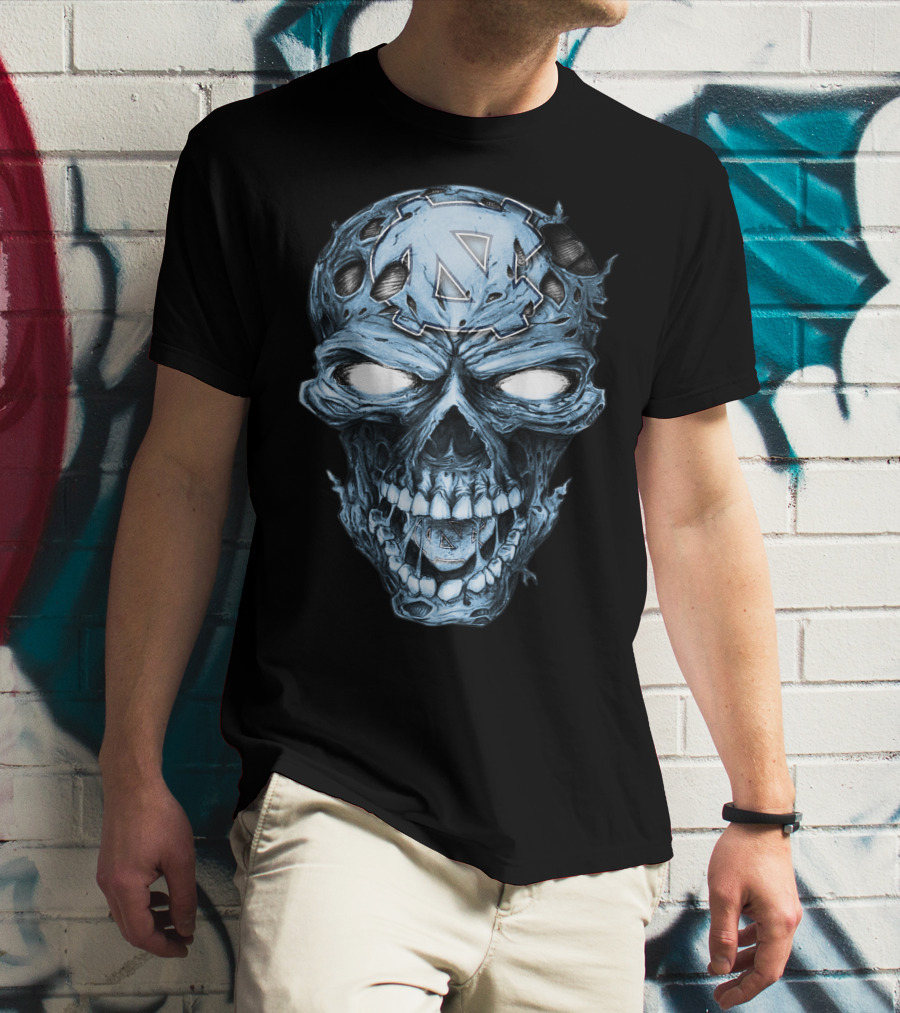 North Carolina Tar Heels Skull T-Shirt
