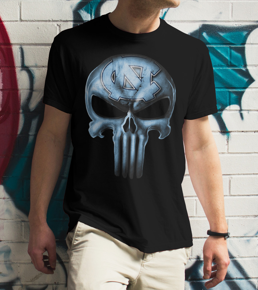 Skull Logo North Carolina Tar Heels T-Shirt