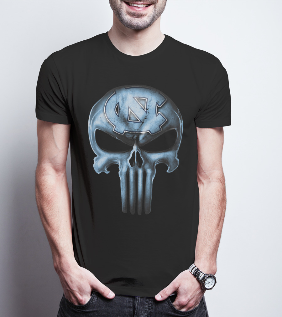 Skull Logo North Carolina Tar Heels T-Shirt
