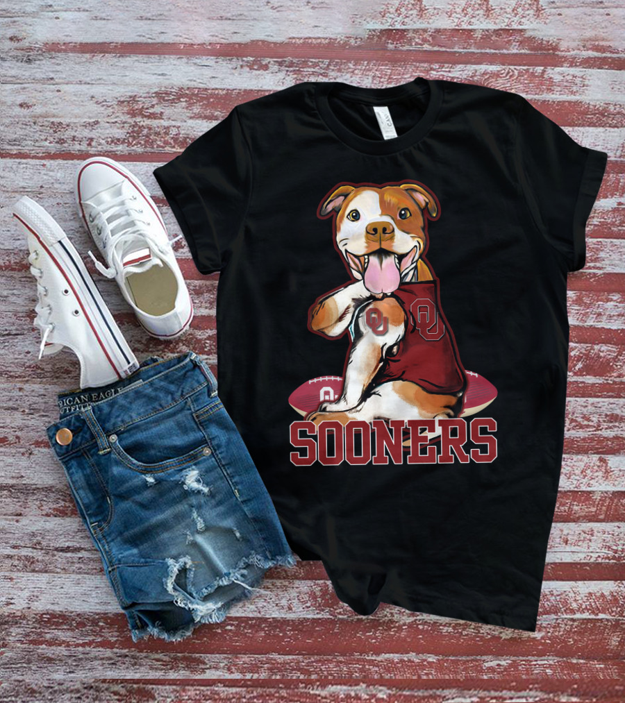 Pittbull OU Sooners Football Mascot T-Shirt