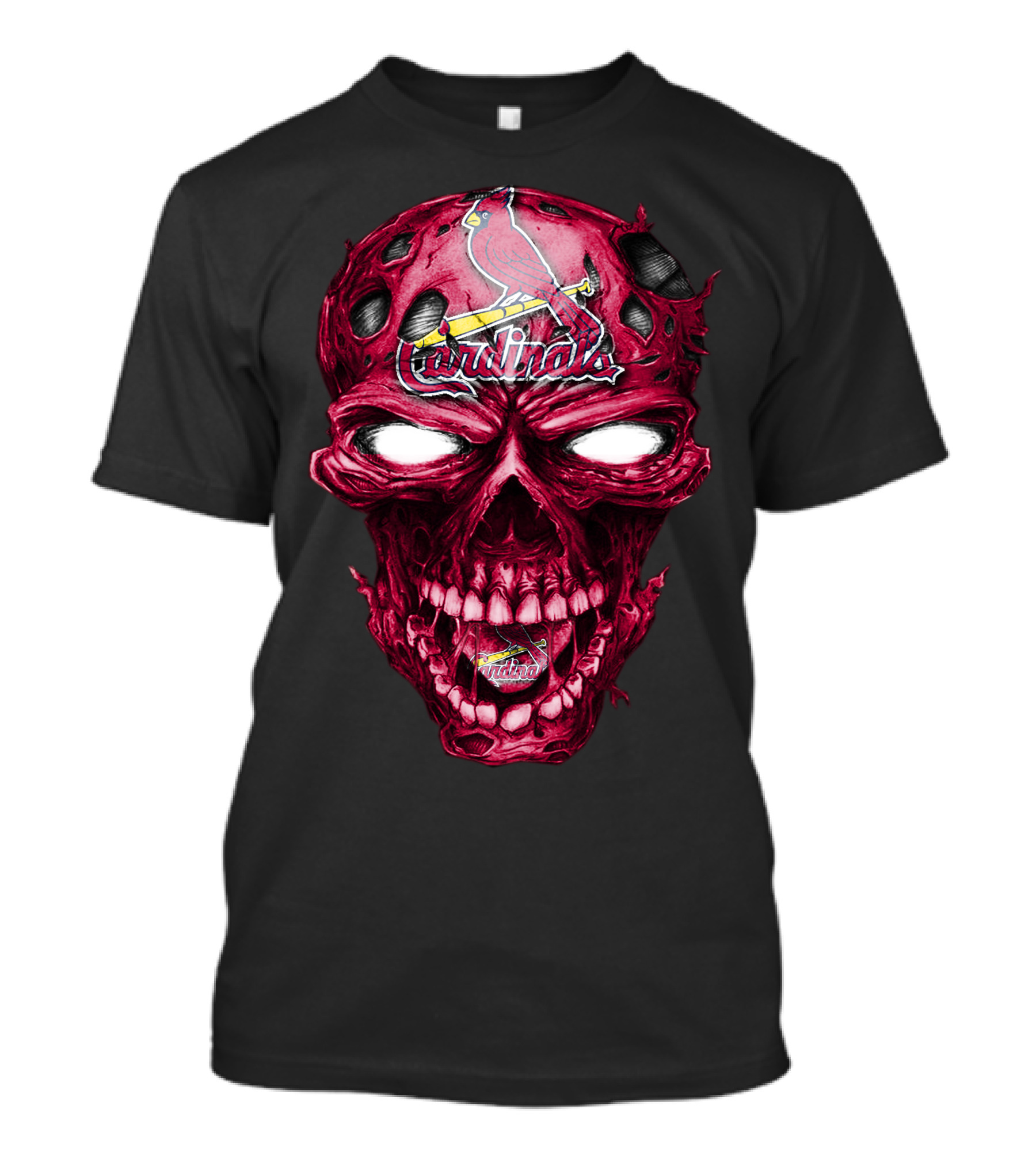 St. Louis Cardinals Skull T-Shirt