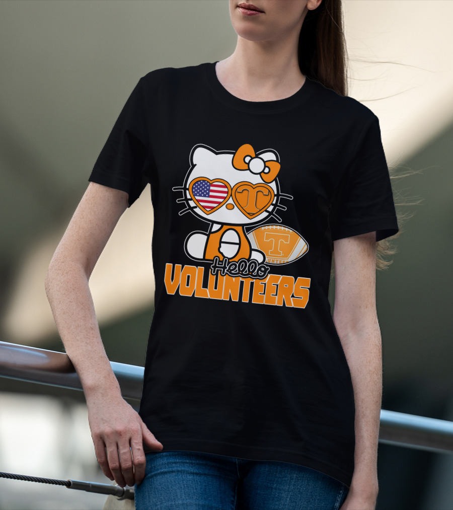 Hello Kitty Tennessee Volunteers Football USA T-Shirt