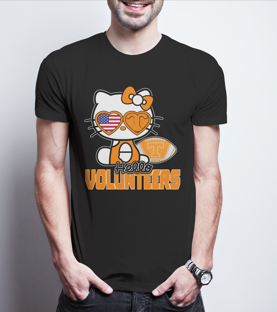 Hello Kitty Tennessee Volunteers Football USA T-Shirt