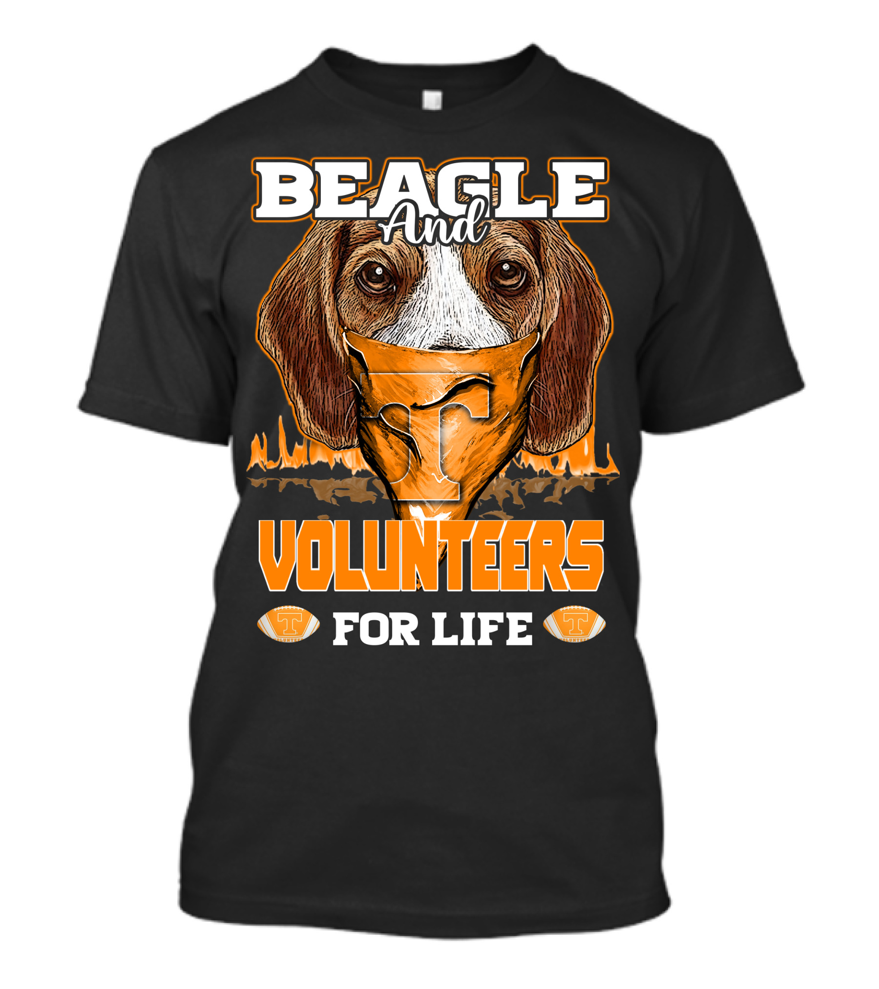Beagle And Volunteers For Life Tennessee Volunteers T-Shirt