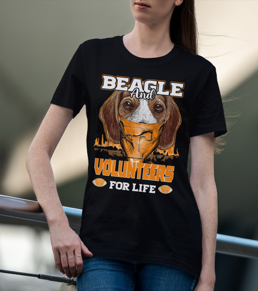 Beagle And Volunteers For Life Tennessee Volunteers T-Shirt