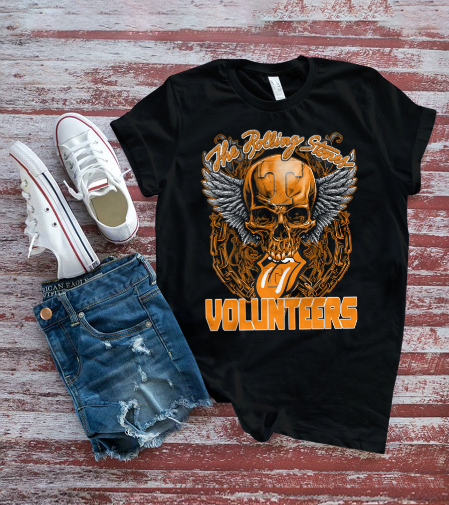 The Rolling Stones Volunteers Skull With Wings And Tennessee T-Shirt