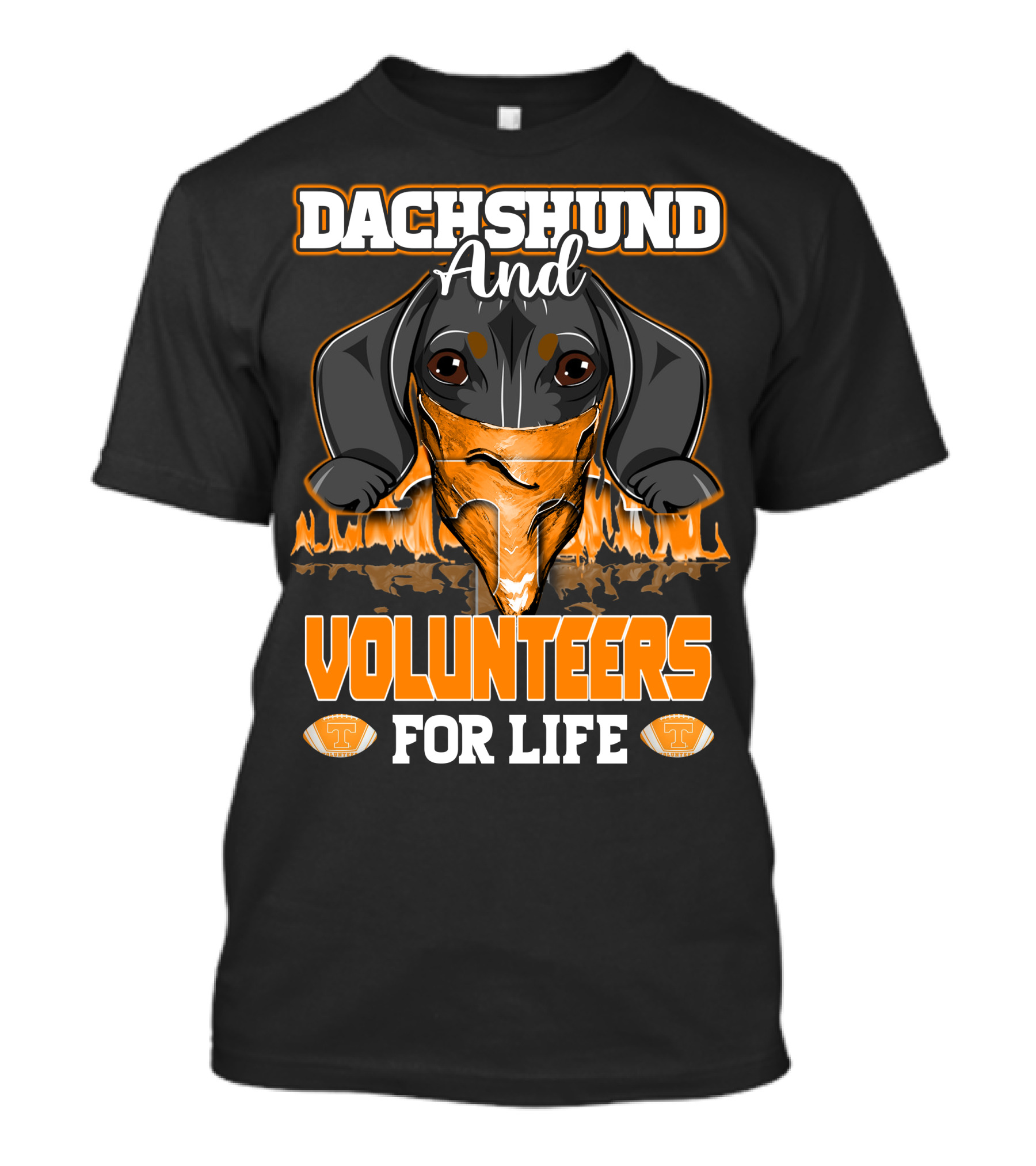 Dachshund And Volunteers For Life Tennessee T T-Shirt
