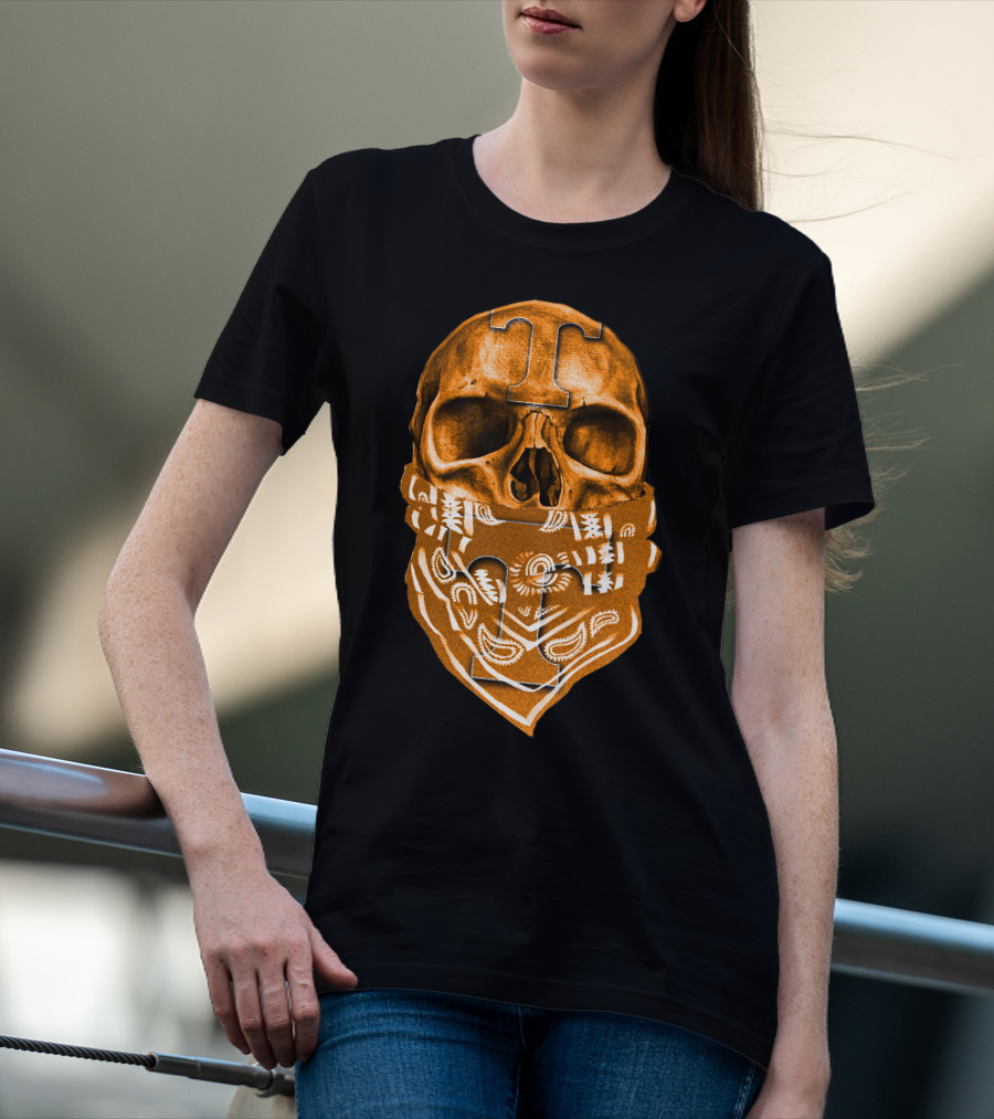 Tennessee Volunteers Skull Bandana T-Shirt