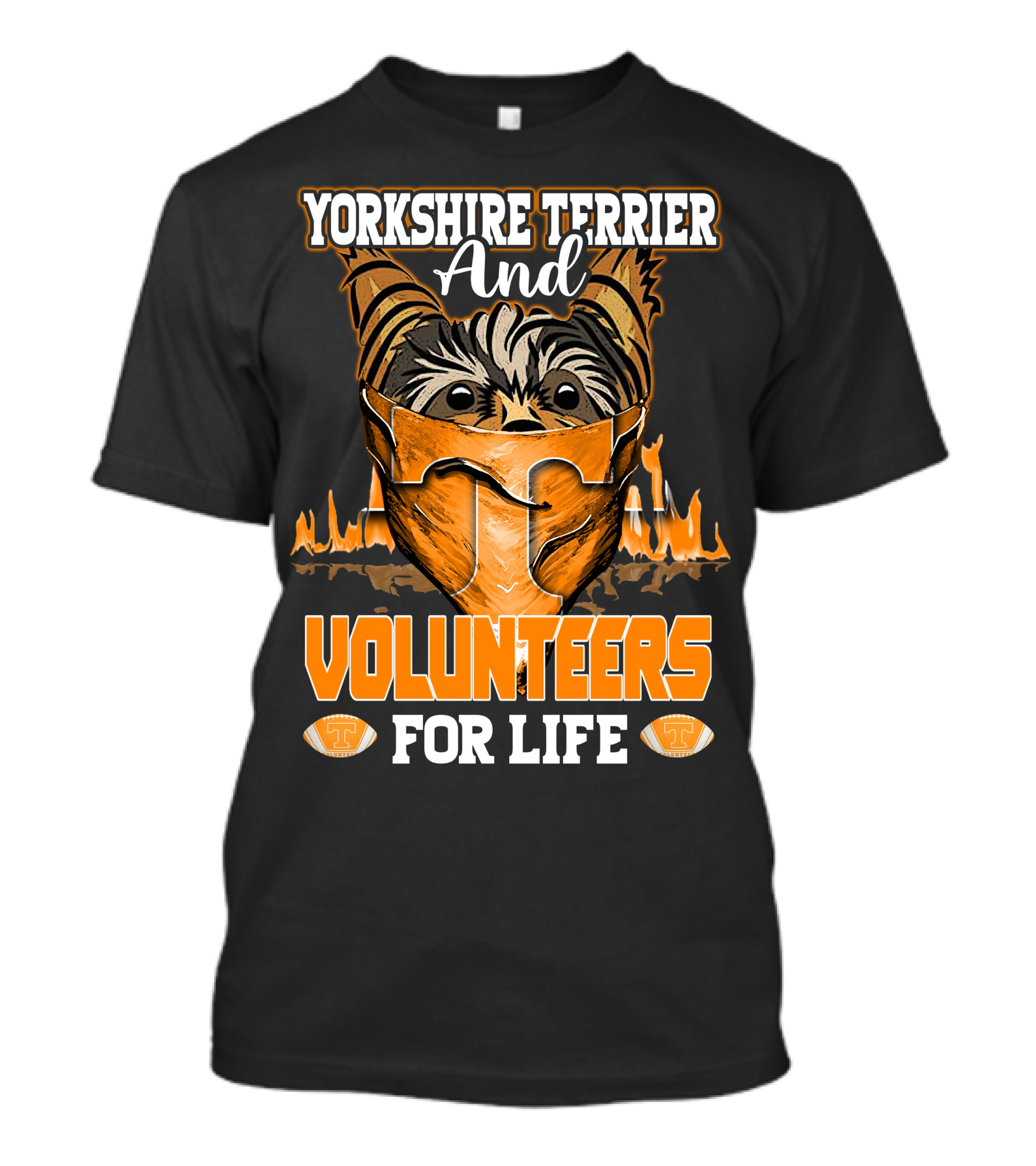 Yorkshire Terrier And Volunteers For Life T-Shirt