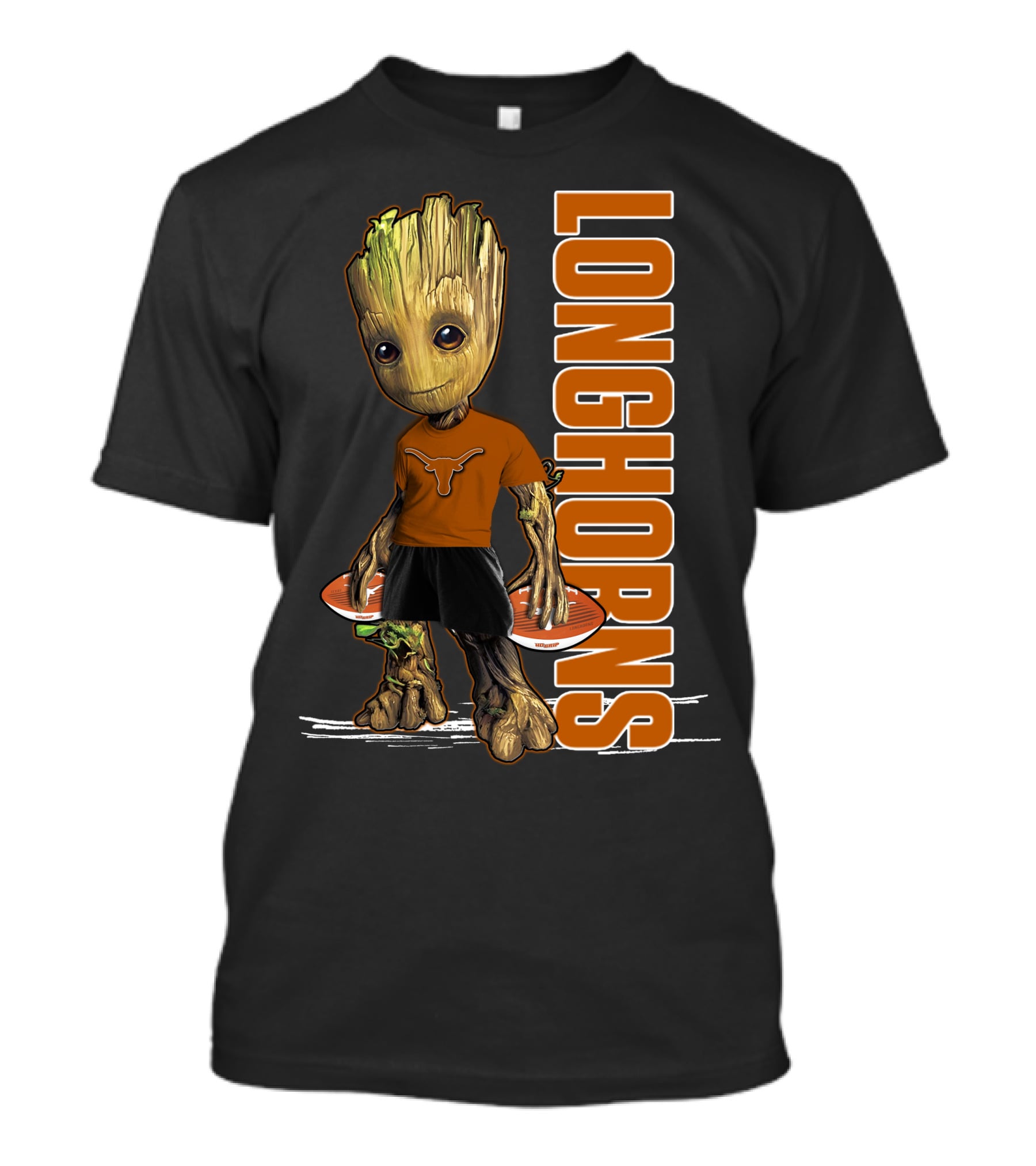 Groot Longhorns Texas Fan Mashup T-Shirt