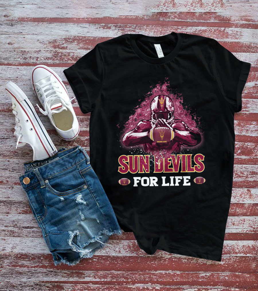 Sun Devils For Life Arizona State Football T-Shirt