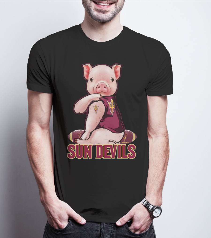 Pig Sun Devils Arizona State Football T-Shirt